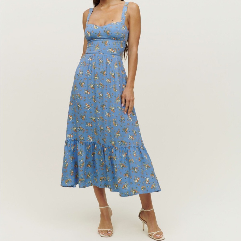 The Reformation Celestia Dress in Floral